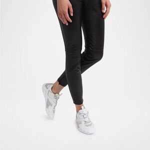 Versace White Leather New Authentic Galaxia Mixed Leather Fashion Sneakers